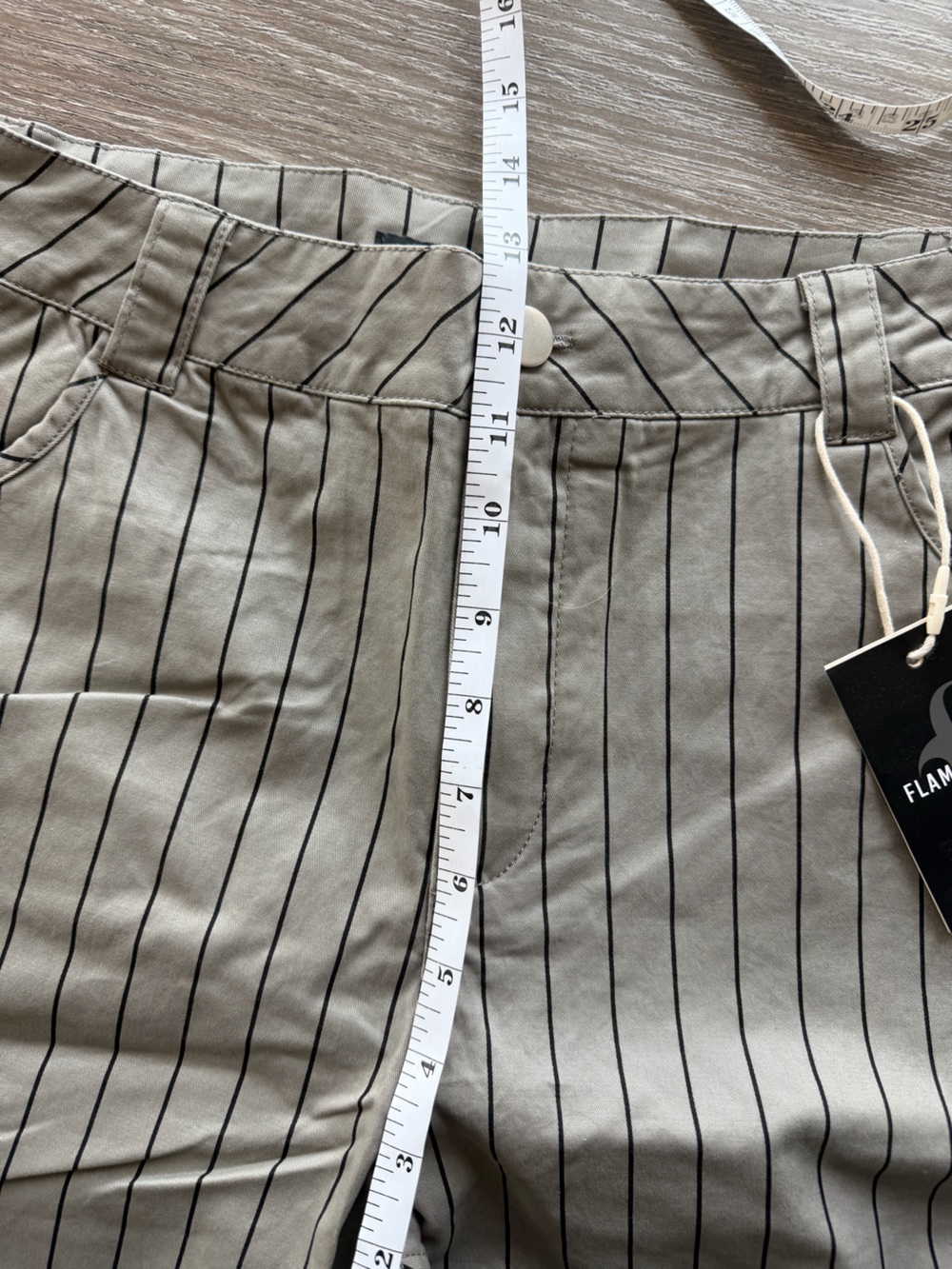 Flamingals Women’s Cropped Pinstripe Pants - Picture 4 of 8